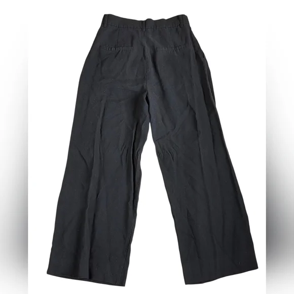 Zara Black Wide Leg Pleated Pants Size XS EUC - Picture 2 of 5